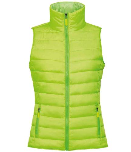 SOLS Ladies Wave Bodywarmer - Neon lime - L